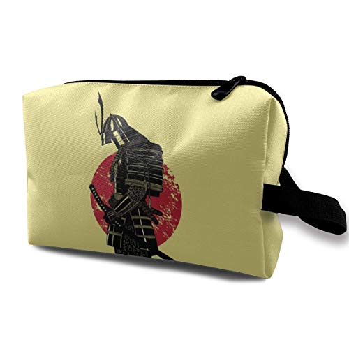 Japón diseño Vektor Samurai Illustrationen bolsa de cosméticos portátil adorable y espaciosa bolsas de maquillaje de viaje organizador de paquetes de lápices