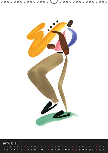 Jazz swinging new orleans (calendrier mural 2019 din a3 vertical) - musiciens de la nouvelle orleans (Calvendo Personnes): Musiciens de la Nouvelle ... et coloré (Calendrier mensuel, 14 Pages )