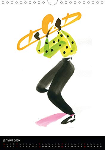 Jazz swinging new orleans (calendrier mural 2020 din a4 vertical) - musiciens de la nouvelle orleans (Calvendo Personnes): Musiciens de la Nouvelle ... et coloré (Calendrier mensuel, 14 Pages )