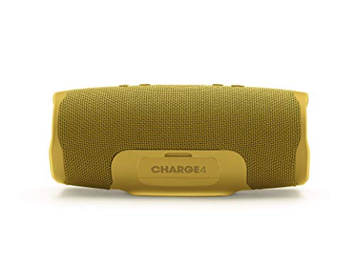JBL Charge 4 – Altavoz inalámbrico portátil con Bluetooth, parlante resistente al agua (IPX7), JBL Connect+, hasta 20 h de reproducción con sonido de alta fidelidad, amarillo