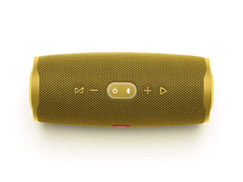 JBL Charge 4 – Altavoz inalámbrico portátil con Bluetooth, parlante resistente al agua (IPX7), JBL Connect+, hasta 20 h de reproducción con sonido de alta fidelidad, amarillo