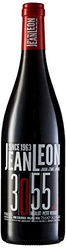 Jean Leon 3055 Merlot, Vino Tinto Ecológico - 3 botellas de 75 cl, Total: 2250 ml