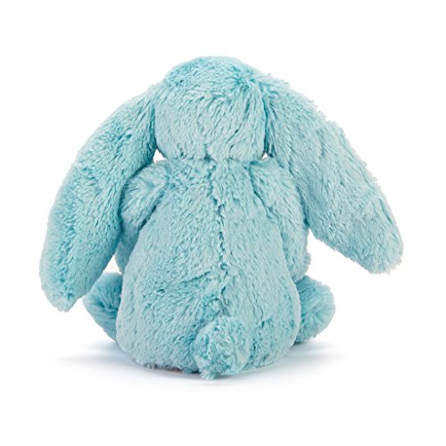 Jelly Cat- Peluche Bashful Aqua Bunny, Multicolor (Jellycat BAS3AQ)