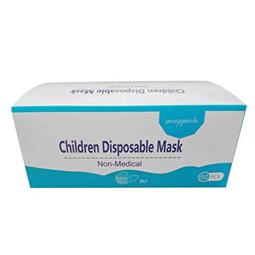 JIekyoi 50PCS Desechable ??????????? Facial Cubierta, 3 Capas, Impresión de Huevo de Dinosaurio, Protege Boca Y Nariz, Evita El Contacto De Polvo Y Transmisión, Limpia/Niños Niñas