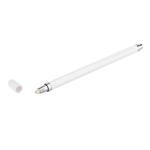Jimfoty Uso de aleación de Aluminio, Conveniente para Usar, lápiz de Tableta, lápiz táctil de Pantalla Universal, Tableta(White)