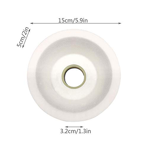 JIN GUI Rueda de Copa Acampanada de 6 Pulgadas Hecha de corindón Blanco, Fuerte Estabilidad, Herramienta de molienda Ideal, Adecuada para rectificado/Afilado/Pulido de rieles