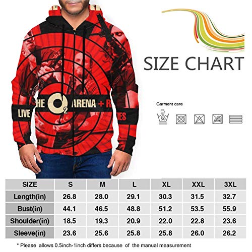 Jingliwang Alter Bridge - Chaqueta Deportiva con Capucha y Cremallera Completa para Hombre