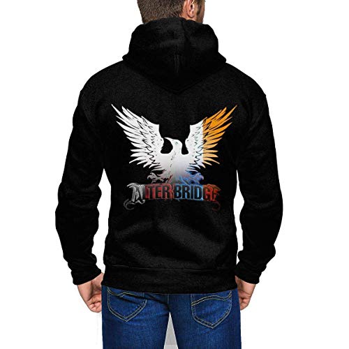 Jingliwang Alter Bridge - Chaqueta Deportiva con Capucha y Cremallera Completa para Hombre