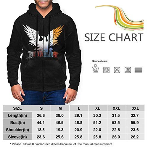 Jingliwang Alter Bridge - Chaqueta Deportiva con Capucha y Cremallera Completa para Hombre