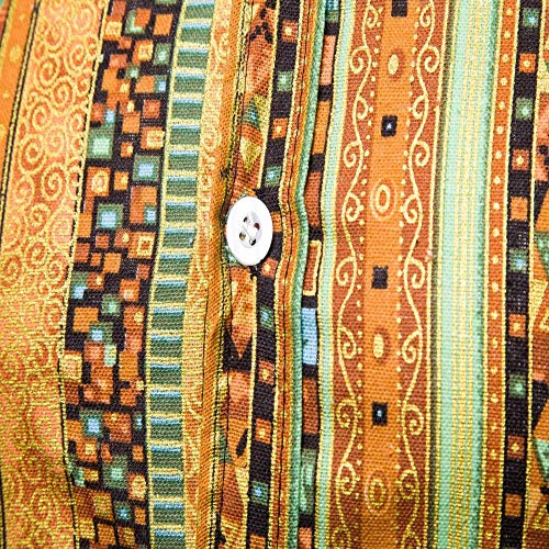 Jinyuan Camisa Hawaiana De Playa De Verano para Hombres 2020 Marca De Manga Corta Camisa Floral De Gran TamañO Ropa Casual De Vacaciones para Hombres Amarillo 4XL