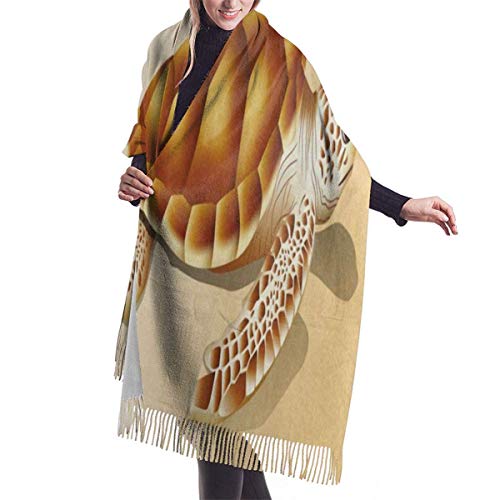 JJsister Bufandas de Mujer,Bufanda Chales para Mujer, Women's Long Shawl Vintage Flamingo Polka Dot Winter Warm Pashmina Scarf with Tassel