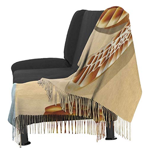 JJsister Bufandas de Mujer,Bufanda Chales para Mujer, Women's Long Shawl Vintage Flamingo Polka Dot Winter Warm Pashmina Scarf with Tassel