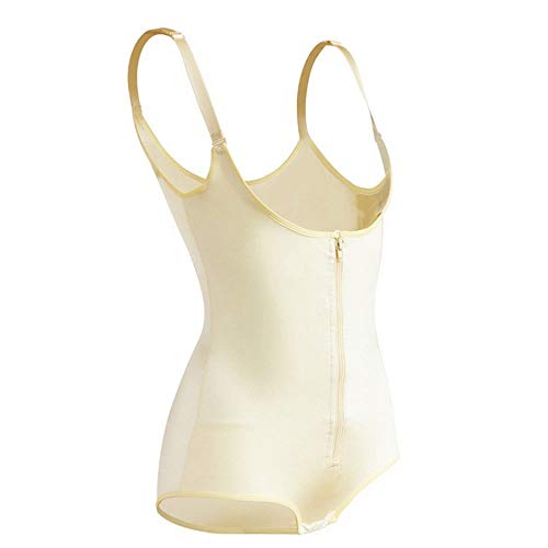 JKHOIUH Cómodo cuerpo de las mujeres en forma de afeitado corporal Posparto Abdomen Cintura abierta Entrenador personal de una pieza Regalos (Color : Beige, Size : L)