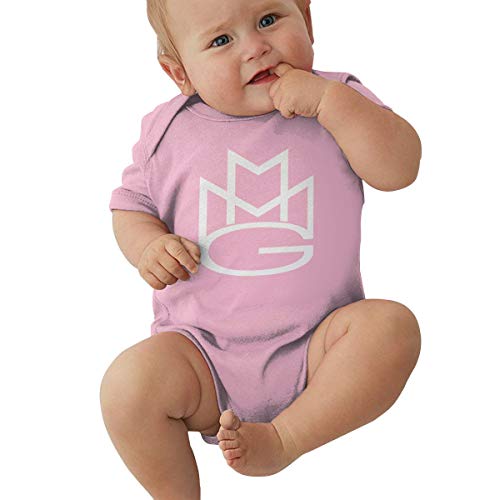 Johnson hop Meek-Mill - Mono de manga corta para bebé, color rosa, tamaño 18M