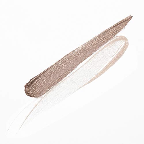 Jolly Dim Makeup - Set de maquillaje de ojos y labios Opalescent: Dúo ojos y brillo Sandy Grey 2 y Dúo de labios Matte & Gloss Coffee 2. Perfecto para llevar