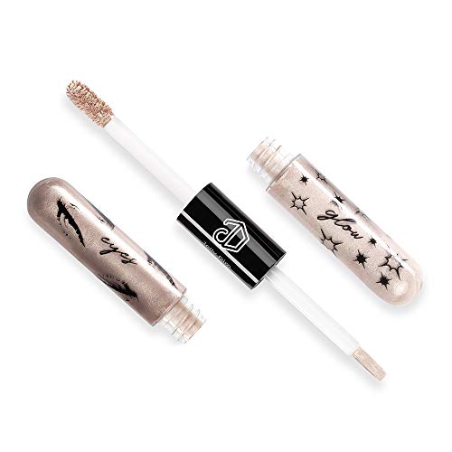 Jolly Dim Makeup - Set de maquillaje de ojos y labios Opalescent: Dúo ojos y brillo Sandy Grey 2 y Dúo de labios Matte & Gloss Coffee 2. Perfecto para llevar