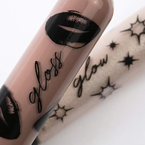 Jolly Dim Makeup - Set de maquillaje de ojos y labios Opalescent: Dúo ojos y brillo Sandy Grey 2 y Dúo de labios Matte & Gloss Coffee 2. Perfecto para llevar