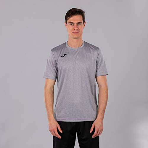 Joma Combi Camiseta Manga Corta, Hombre, Gris (Melange Claro), S