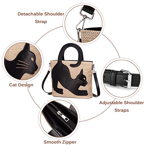 JOSEKO - Bolso al Hombro para Mujer Marrón marrón Claro Marron Clair