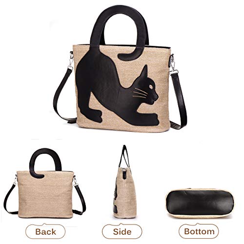 JOSEKO - Bolso al Hombro para Mujer Marrón marrón Claro Marron Clair