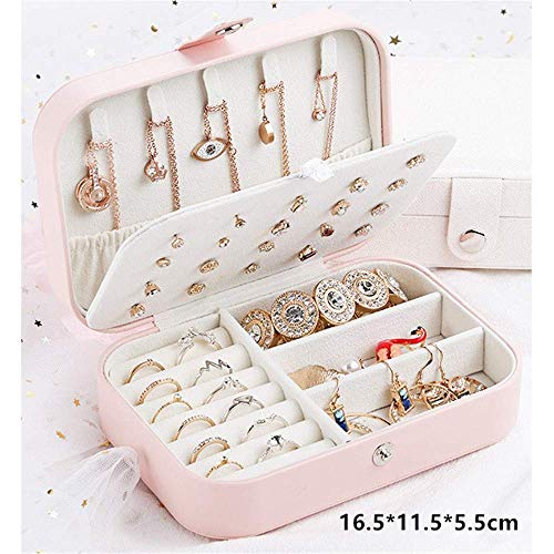 Joyero, Estilo Coreano Pendientes de niña Frescos y Simples Placa Joyero Pendientes Anillo Caja de Almacenamiento de joyería multifunción