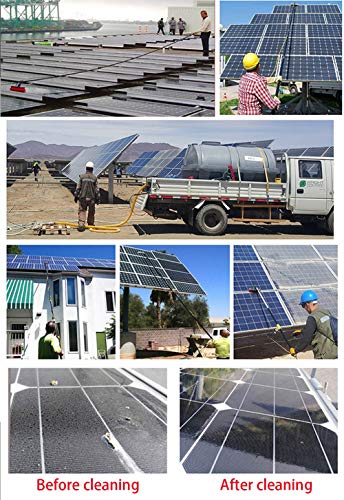 JSZMQD Limpieza Paneles Solares, 3.6-9M Limpiador De Ventanas con Telescópico Mango, para El Coche, Caravana, Caravana, Camión, Coche, Autobús Limpieza De PV,6m