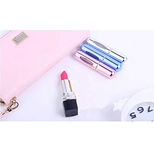 Juego de 4 mini atomizadores de perfume vacíos, recargables, portátiles, atomizadores de perfume unisex