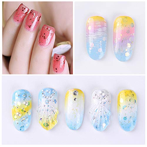 Juego de 5 pinceles para arte de uñas, pinceles Ombre para uñas, pincel para decoración de uñas