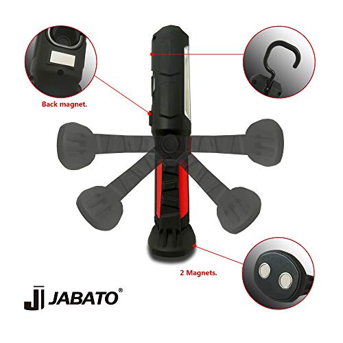 Juego de alicates, set de 4 alicates con funda de lona enrollable + linterna de trabajo LED-COB. Alicates de acero al carbono para trabajos de electricista, mecánica, bricolaje, DIY. Jabato.