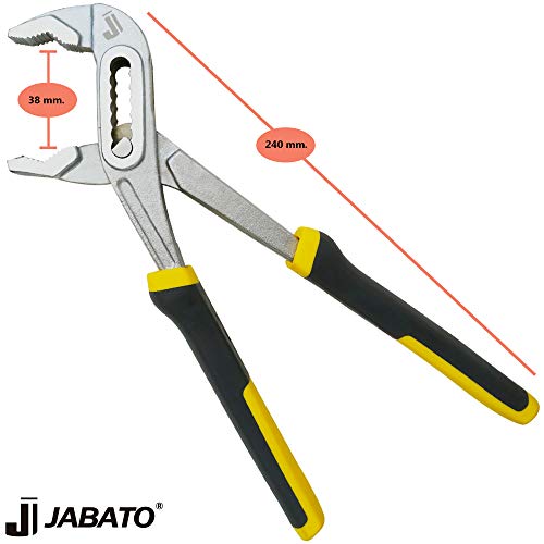 Juego de alicates, set de 4 alicates con funda de lona enrollable + linterna de trabajo LED-COB. Alicates de acero al carbono para trabajos de electricista, mecánica, bricolaje, DIY. Jabato.