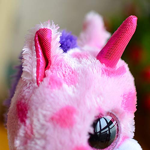 Juguete de Peluche Niños Juguetes de Felpa Grandes Ojos Ty Azúcar Pie Rosa Unicornio encantadores niños Regalos Kawaii Relleno Animales muñecas Lindo Presente