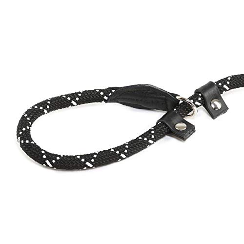 Julius-K9 2020R-IDC IDC Retriever Leash with Training Collar Diam.12mm x 2 M - Black-Fluorescens, Negro