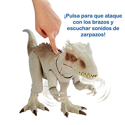 Jurassic World Toys Dino Rivals Indominus Rex, dinosaurio de juguete para niños mayores de 4 años (Mattel GCT95)