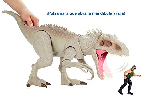Jurassic World Toys Dino Rivals Indominus Rex, dinosaurio de juguete para niños mayores de 4 años (Mattel GCT95)