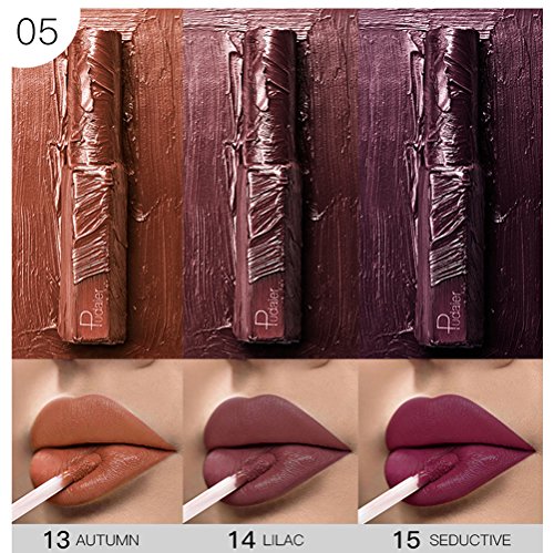 JUTOO Lápiz labial, traje de tres colores, terciopelo hidratante, lápiz labial que no deja marcas.