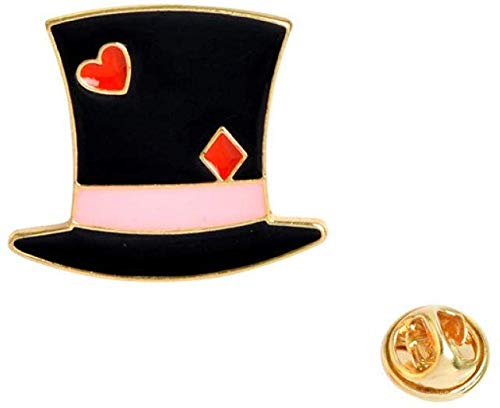 JXtong2 Broche Little Girl Gift Pin Broche Insignias de botón Cute Tea Party Queen of Heart Cupcake Accesorios Coloridos