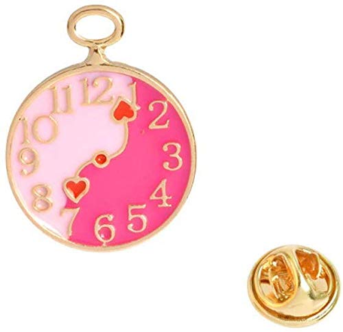 JXtong2 Broche Little Girl Gift Pin Broche Insignias de botón Cute Tea Party Queen of Heart Cupcake Accesorios Coloridos