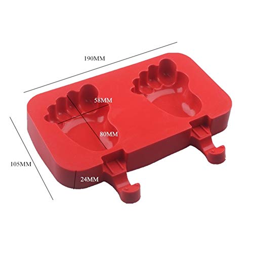 JYSLI Primavera 4 cavidades de Silicona congelador de Helado Barra de Chocolate Hacer Fabricante de la Bandeja del Polo de Jugo de Paleta de Herramientas Moldes Niños Pop del Cubo de Hielo Crema