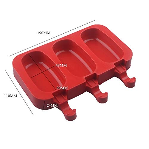 JYSLI Primavera 4 cavidades de Silicona congelador de Helado Barra de Chocolate Hacer Fabricante de la Bandeja del Polo de Jugo de Paleta de Herramientas Moldes Niños Pop del Cubo de Hielo Crema