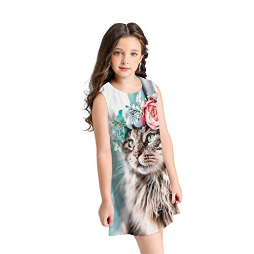 K-youth Vestidos Bebé Vestido de plisar Multicolor 78 años para Chicas Multicolour 3 7-8 Years