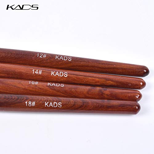 KADS Kolinsky Sable Pen Red wood Acrylic Brush for nail art Nail Art Manicure tool acrylic nail brushes-14# by KADS