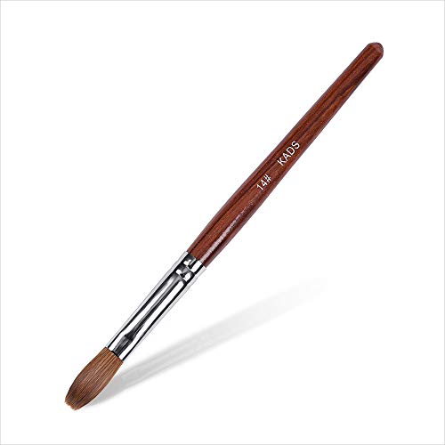 KADS Kolinsky Sable Pen Red wood Acrylic Brush for nail art Nail Art Manicure tool acrylic nail brushes-14# by KADS