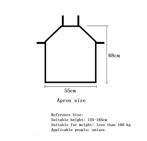 KaiXINSun Green Sky River Mountain Range Delantal De Cocina, Delantal BBQ Delantal De Cocina para Hombre Y Mujer, Algodón Y Lino Calidad Profesional, 55 X 68 Cm