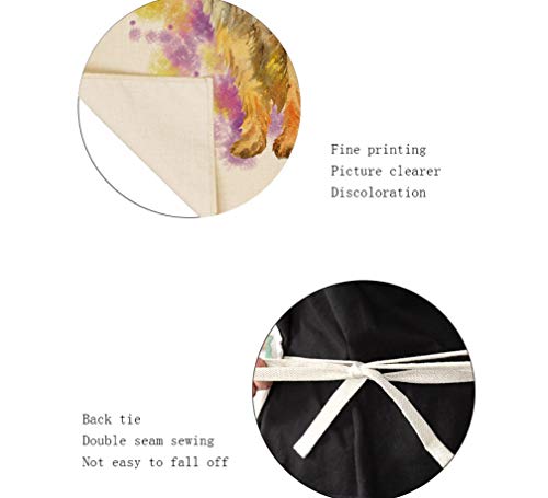 KaiXINSun Green Sky River Mountain Range Delantal De Cocina, Delantal BBQ Delantal De Cocina para Hombre Y Mujer, Algodón Y Lino Calidad Profesional, 55 X 68 Cm