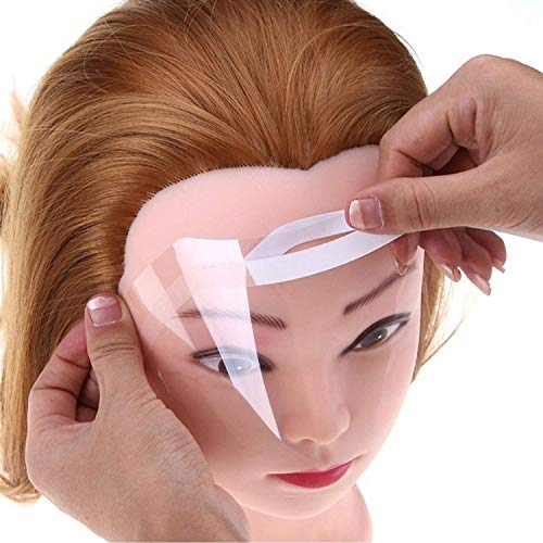 Kalolary 50PCS Transparente Hairspray Shield Plástico para suministros de peluquería y extensiones de pestañas párpado de ojos