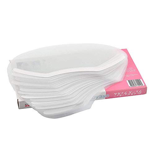 Kalolary 50PCS Transparente Hairspray Shield Plástico para suministros de peluquería y extensiones de pestañas párpado de ojos