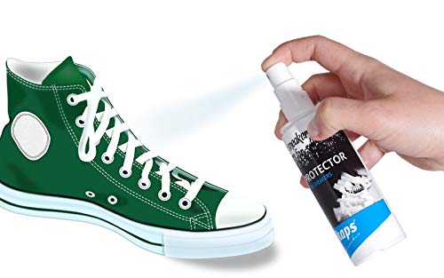 Kaps - Spray Impermeabilizante y de Protección contra la Suciedad para Zapatillas de Deporte y Calzado Informal, Sin Aerosol Respetuoso con el Medio Ambiente