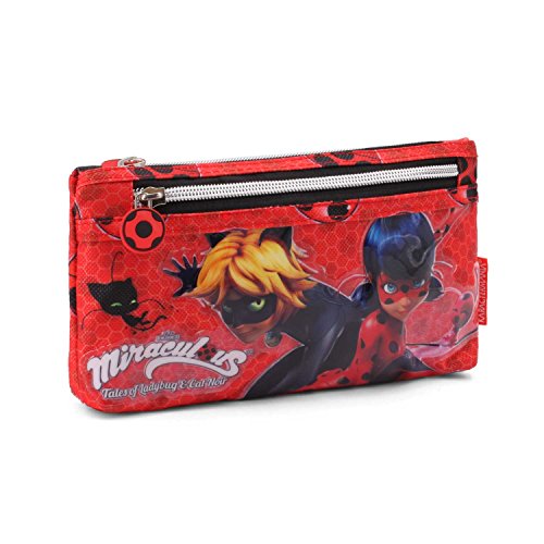 Karactermania 35510 Ladybug Defenders Estuches, 22 cm, Rojo