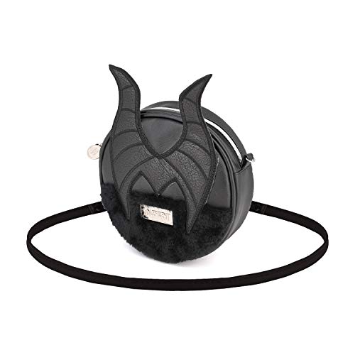 Karactermania Maléfica - Bolso Redondo, Color Negro, Pequeño