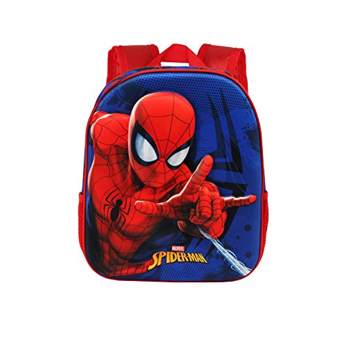 Karactermania Spiderman Crawler - Mochila 3D Pequeña, Multicolor